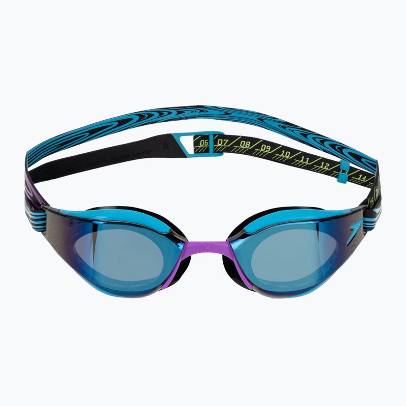 Ochelari de înot Speedo Fastskin Hyper Elite Mirror mayan blue/smoke/tropical horizon 2