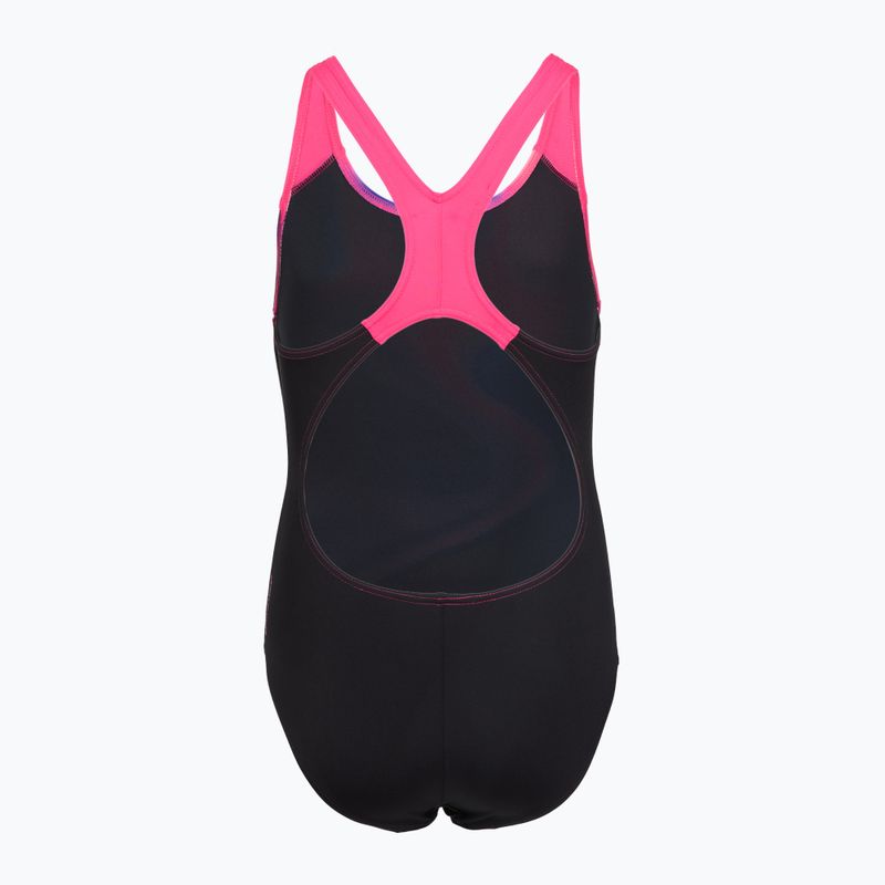 Costum de baie întreg pentru copii Speedo Digital Placement Splashback pink/anthracite 2