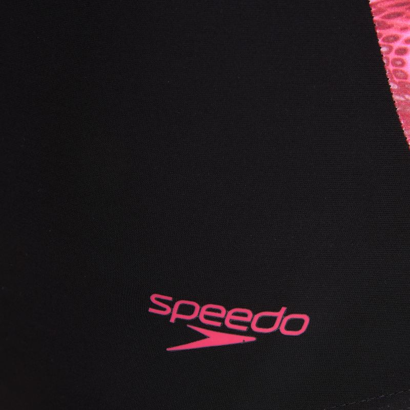 Costum de baie întreg pentru femei Speedo Shaping LunaLustre Printed anthracite/ruby 3