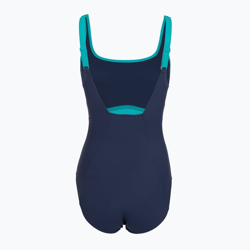 Costum de baie întreg pentru femei Speedo Shaping Contour Eclipse peacock teal/peacoat 2