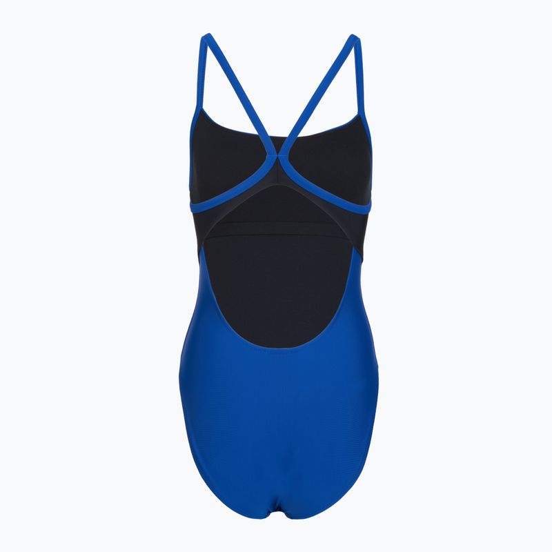 Costum de înot întreg pentru femei Speedo Solid Racerback zaffre blue/anthracite 2