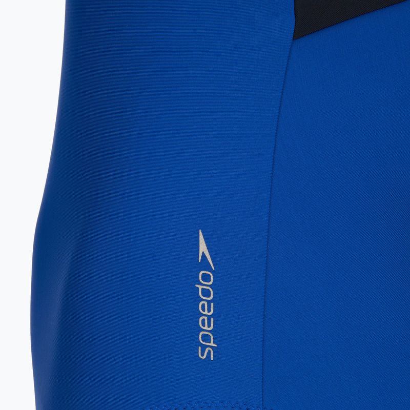 Costum de înot întreg pentru femei Speedo Solid Racerback zaffre blue/anthracite 3