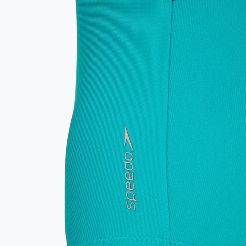 Costum de înot întreg pentru femei Speedo Solid Racerback peacock teal/peacoat 3