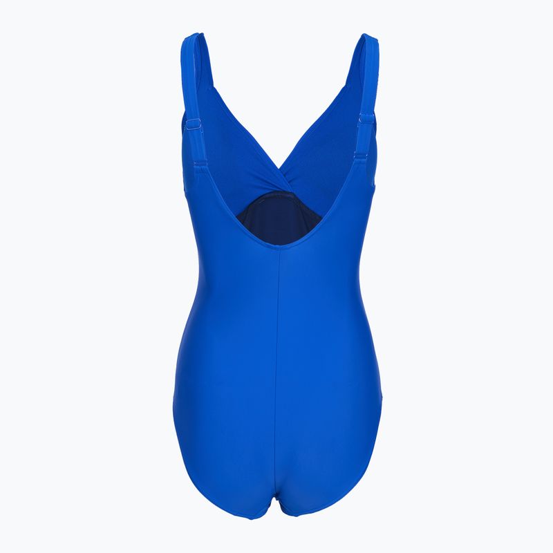 Costum de baie întreg pentru femei Speedo Shaping Cross Knot deep sapphire 2
