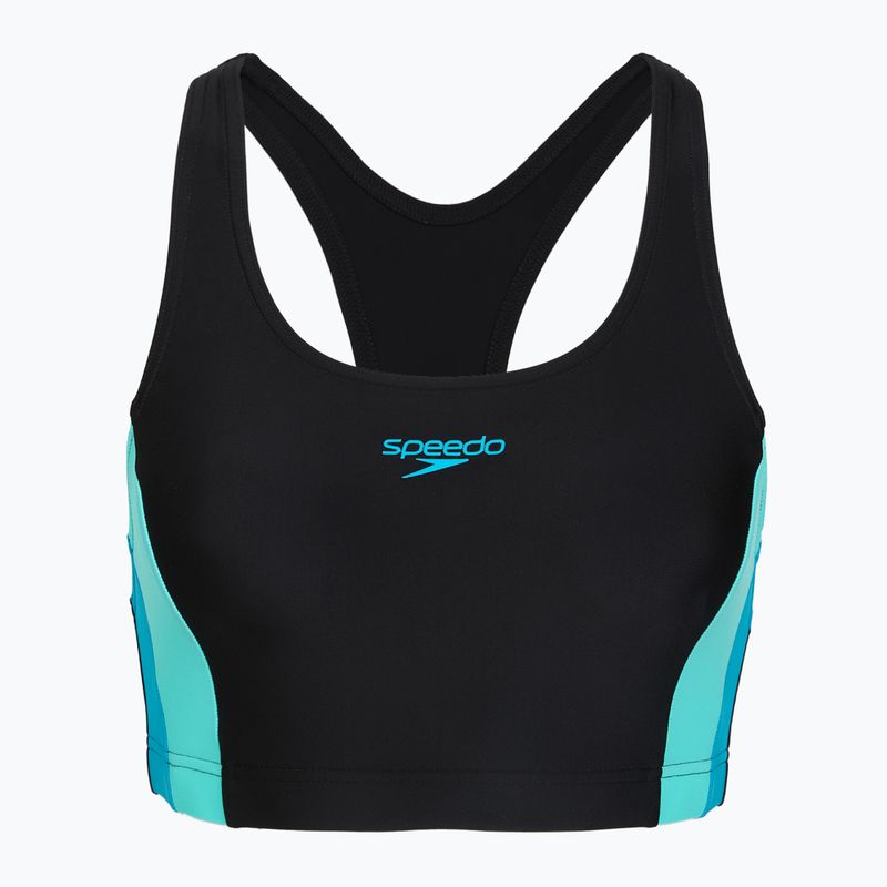 Costum de baie întreg pentru femei Speedo Colourblock Splice 2.0 anthracite/mayanblue 3