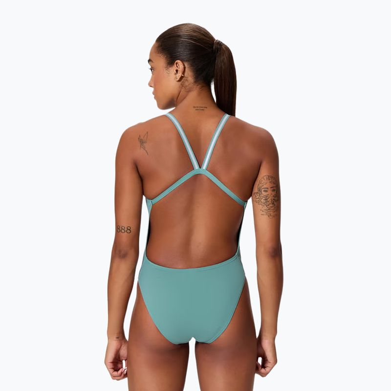 Costum de înot întreg pentru femei Speedo Active Back storm green 2
