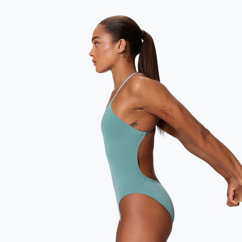 Costum de înot întreg pentru femei Speedo Active Back storm green 3