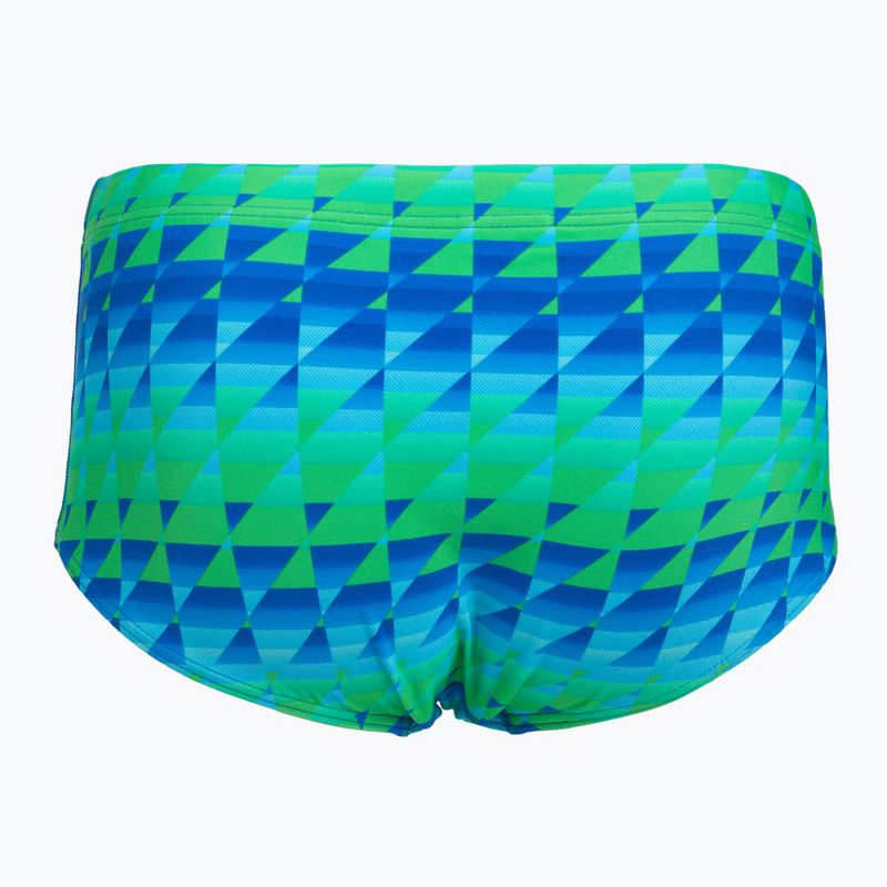 Boxeri de înot pentru bărbați Speedo ML cu imprimeu slip 13.5 cm triunghiuri matlasate/lagoon blue 2