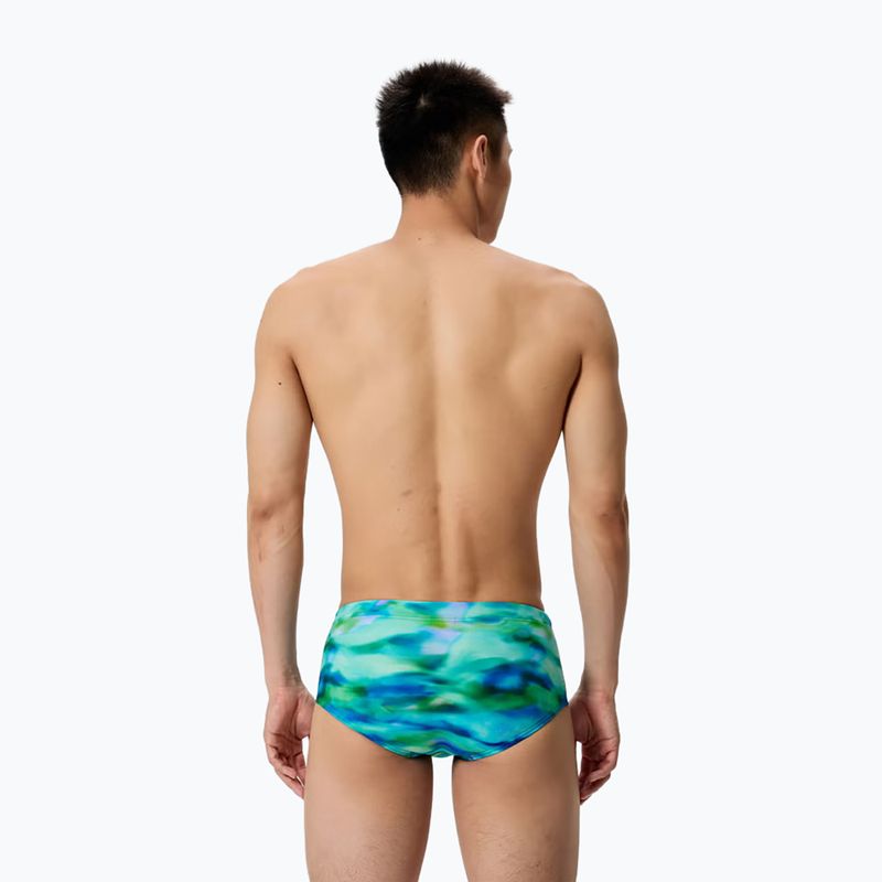 Boxeri de înot pentru bărbați Speedo Printed 13.5 cm Brief sunset grove/green 2