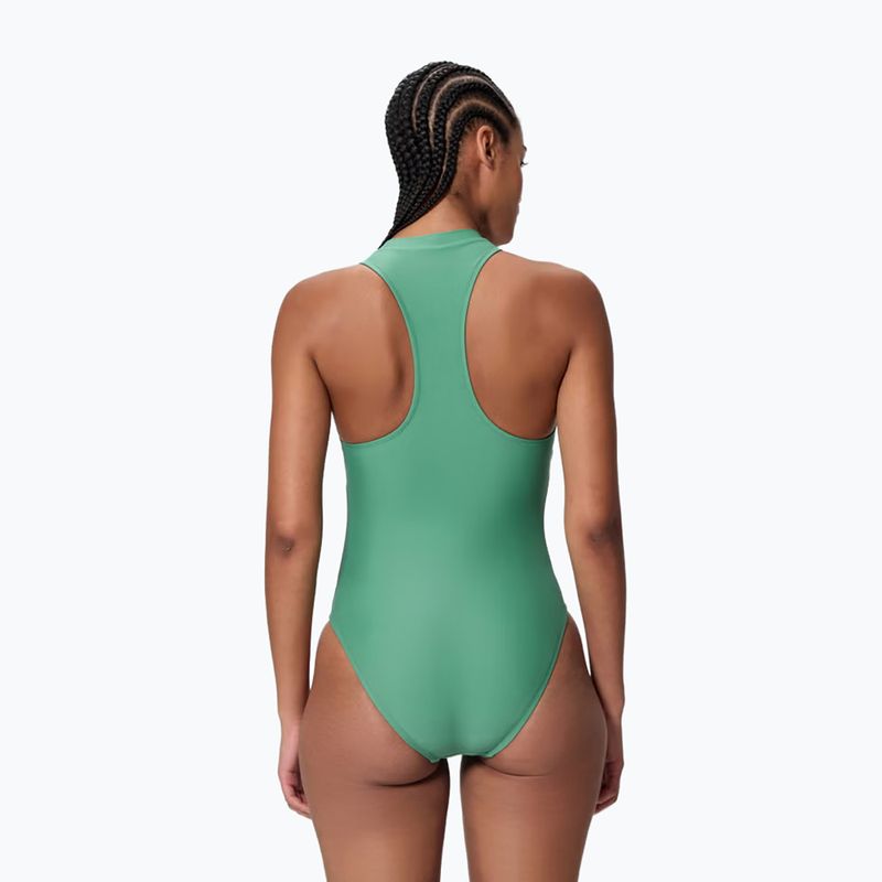 Costum de înot întreg pentru femei Speedo Ocean Flex Zip fortune green/pale clover 2