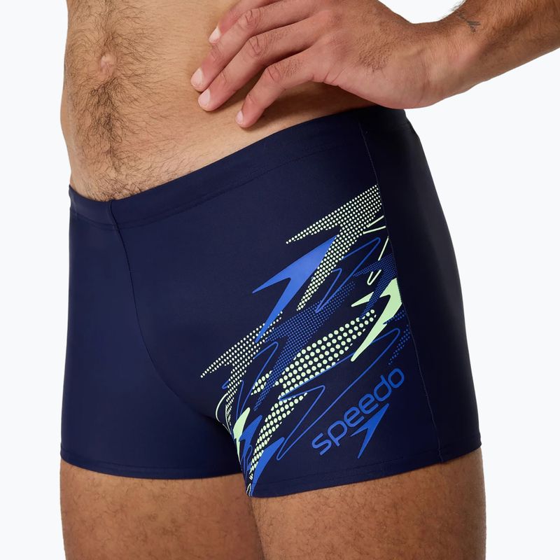 Boxeri de baie pentru bărbați Speedo Medley Logo Aquashort peacoat/deep sapphire 6