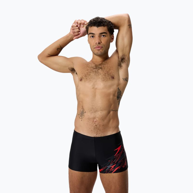 Boxeri de baie pentru bărbați Speedo Medley Logo Aquashort anthracite/hrr 2