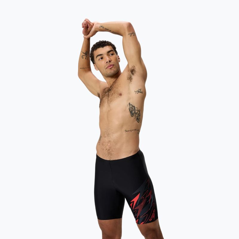 Jammer-uri de baie pentru bărbați Speedo Medley Logo Jammer anthracite/hrr 4
