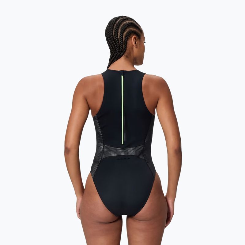 Costum de înot întreg pentru femei Speedo Scuba Flex Hydrasuit black/pale clover 2