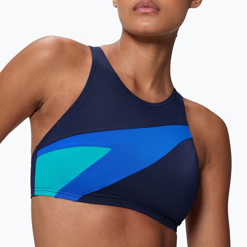 Costum de înot din două piese pentru femei Speedo Hyperboom Butterfly Back peacoat/deep sapphire 4