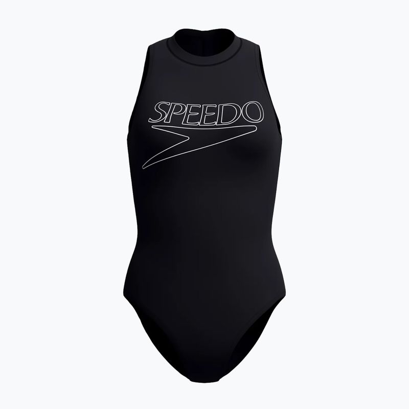 Costum de baie întreg pentru femei Speedo Endurance+ Logo Hydrasuit anthracite 3