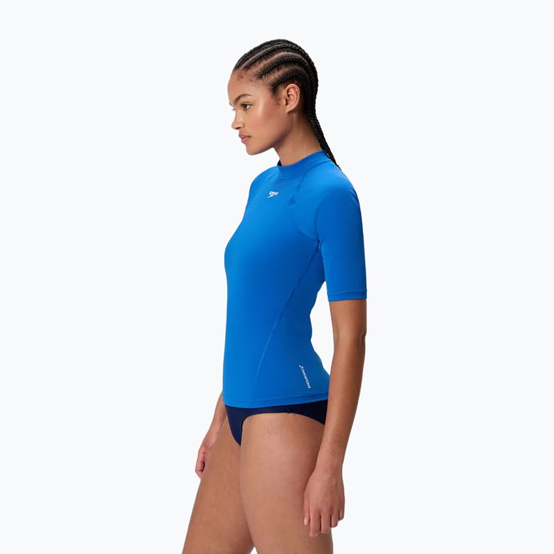 Tricou de înot pentru femei Speedo Endurance+ Rash Guard Turkish Sea 3