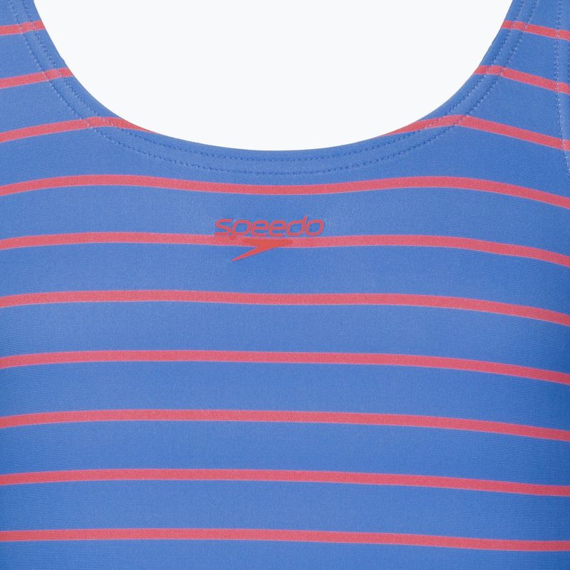 Costum de baie întreg pentru copii Speedo Stripe Print Medalist periwinkle blue 3