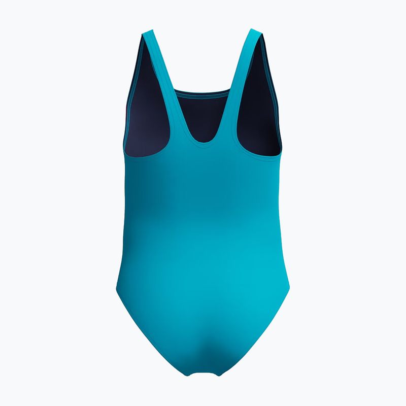 Costum de înot întreg pentru copii Speedo Hyperboom Butterfly Back mayan blue/margarita pink 2
