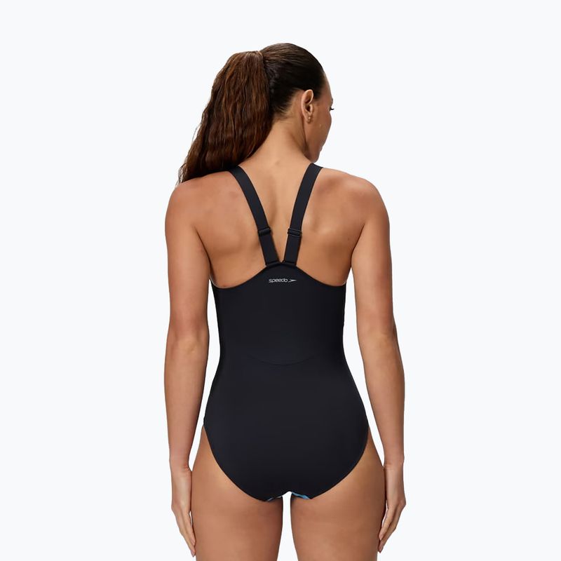 Costum de înot întreg pentru femei Speedo Sculpture High Neck Contour 2