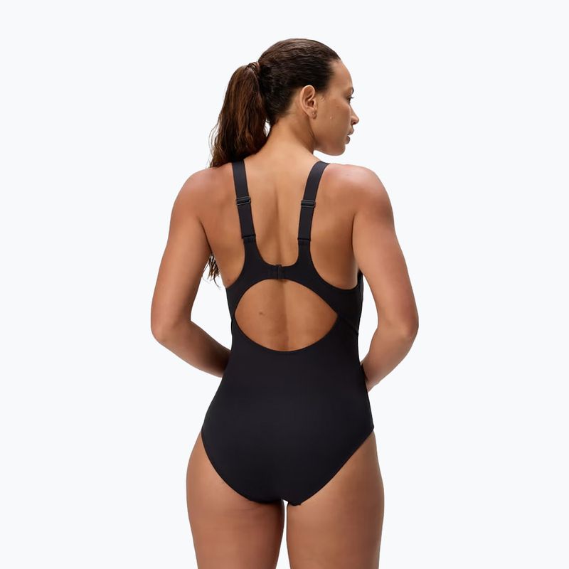 Costum de înot întreg pentru femei Speedo Sculpture Butterfly Back anthracite 2