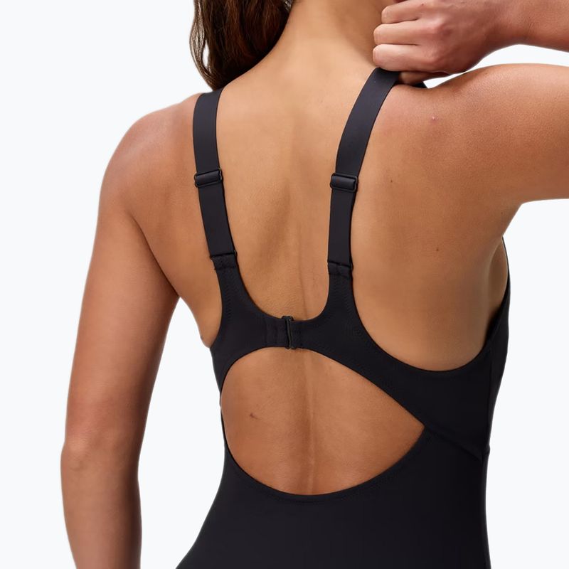 Costum de înot întreg pentru femei Speedo Sculpture Butterfly Back anthracite 4