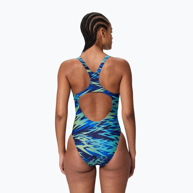 Costum de baie întreg pentru femei Speedo Hyperboom Print Medalist peacoat 2