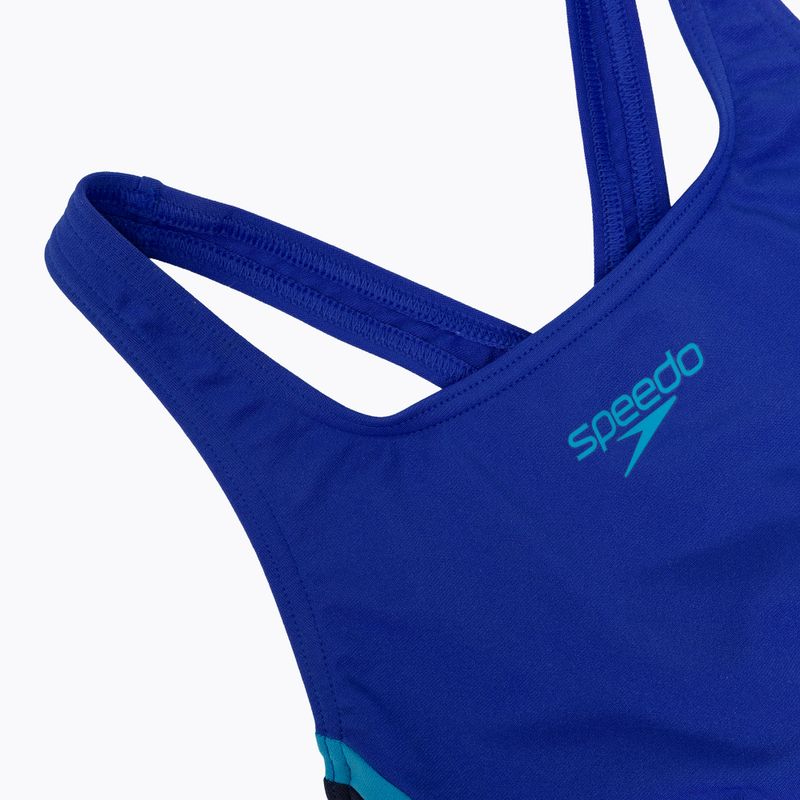 Costum de baie întreg pentru femei Speedo Solid Splice Medalist sapphire/peacoat 3