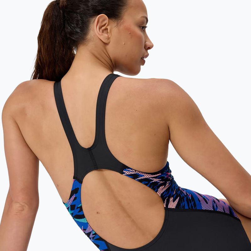 Costum de înot întreg pentru femei Speedo Hyperboom Splice Muscleback anthracite/margarita pink 5