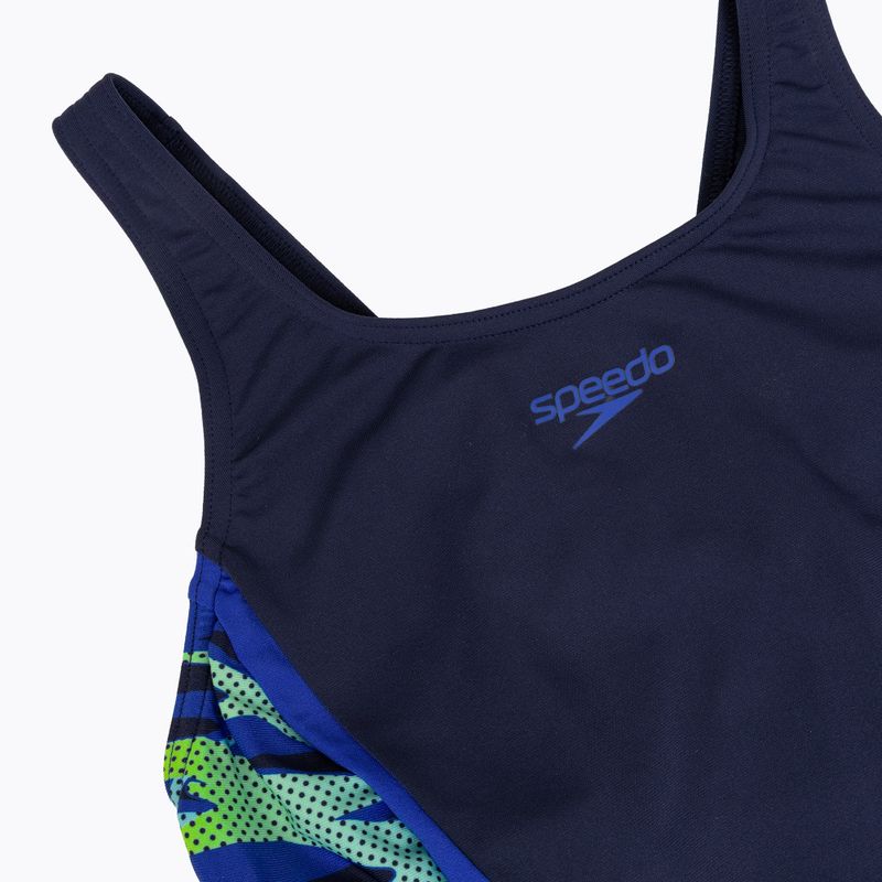Costum de baie întreg pentru femei Speedo Hyperboom Splice Muscleback Legsuit peacoat/sapphire 3