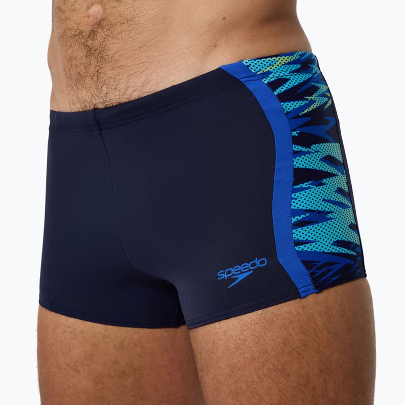 Boxeri de înot Speedo Hyperboom Splice Aquashort peacoat/deep sapphire 5