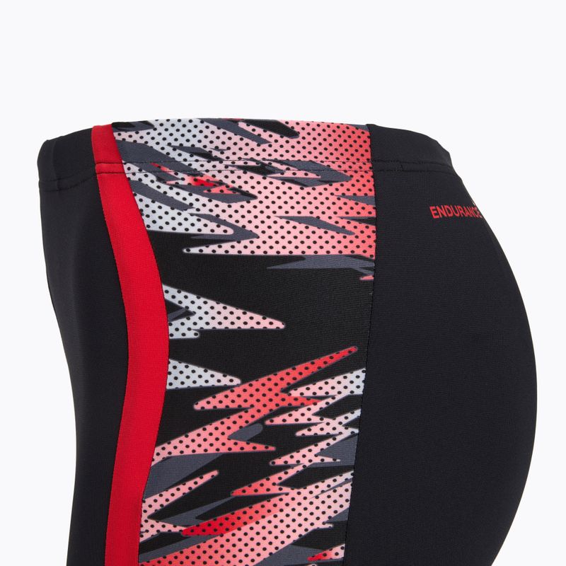 Boxeri de înot Speedo Hyperboom Splice Aquashort anthracite/high risk red 3