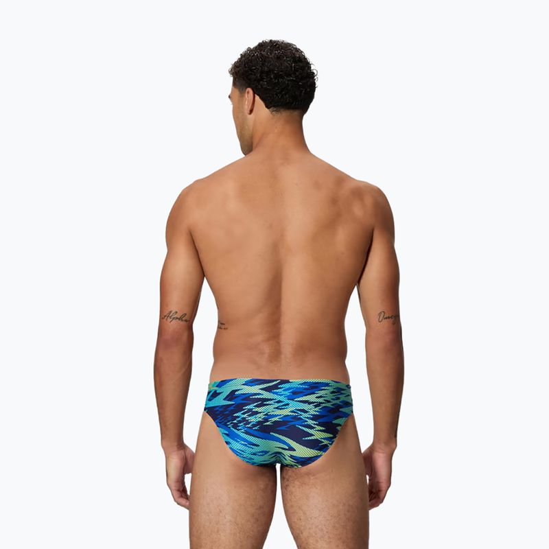 Slipuri de înot pentru bărbați Speedo Hyperboom Print Brief 2.5" peacoat/deep sapphire 2