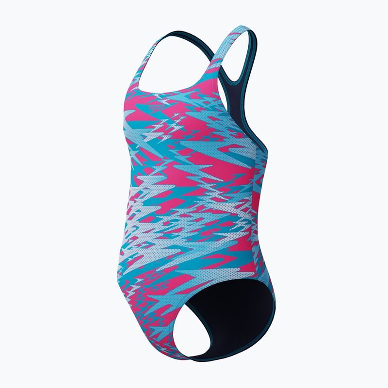 Costum de înot întreg pentru copii Speedo Hyperboom Print Medalist margarita pink 3