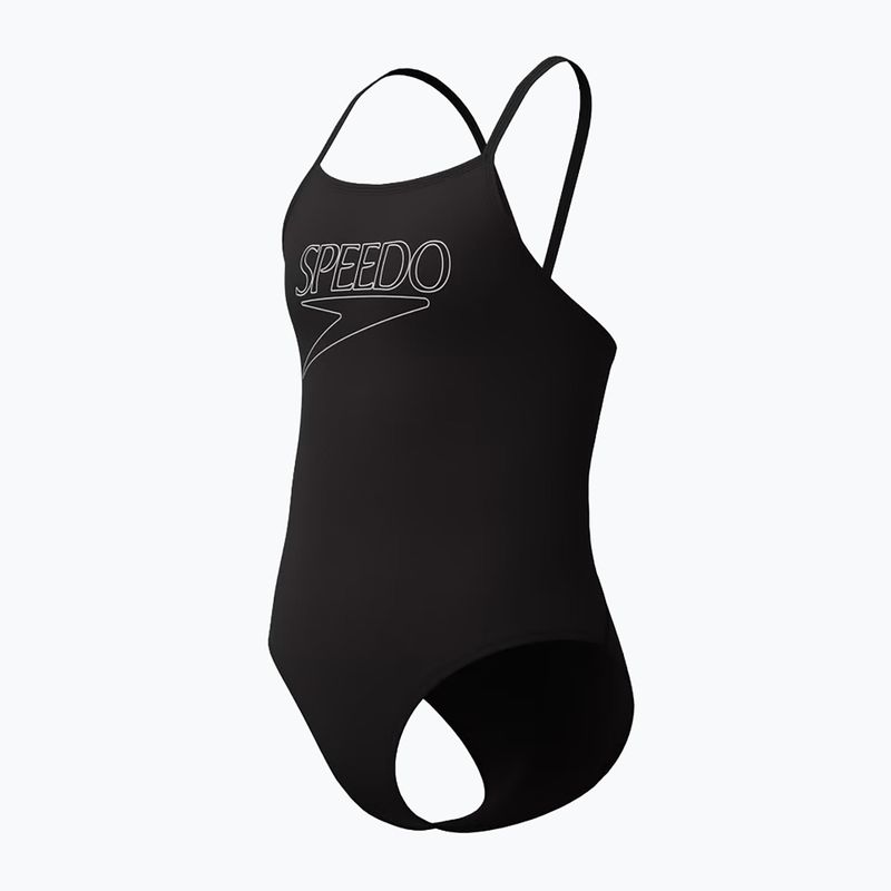 Costum de înot întreg pentru copii Speedo Endurance+ Logo Thinstrap anthracite 3
