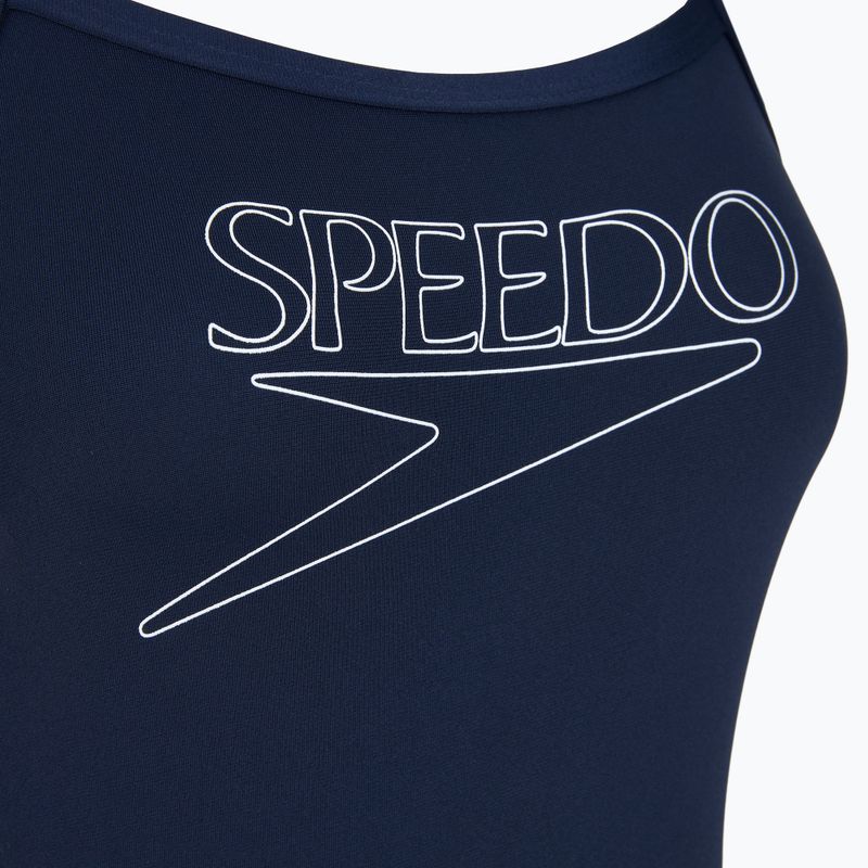 Costum de baie întreg pentru copii Speedo Endurance+ Logo Thinstrap peacoat 3
