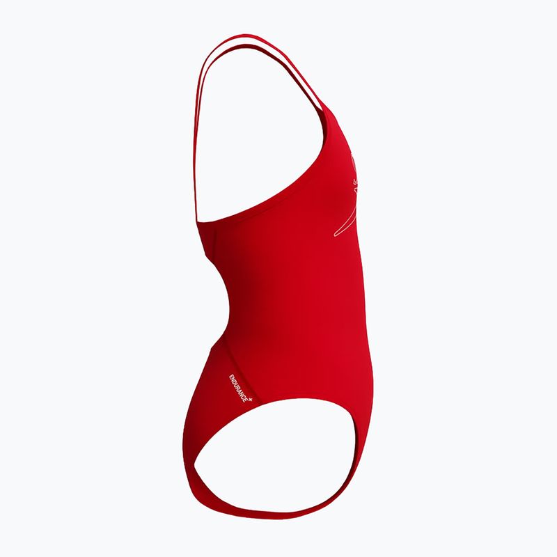 Costum de înot întreg pentru copii Speedo Endurance+ Logo Thinstrap high risk red 4