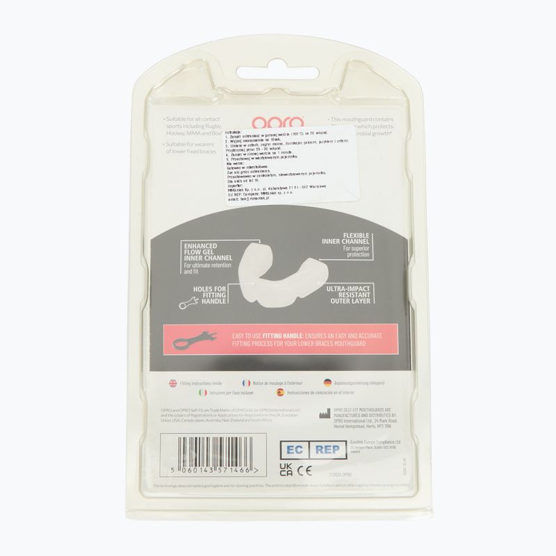 Protector de maxilar Opro Lower Braces alb 2