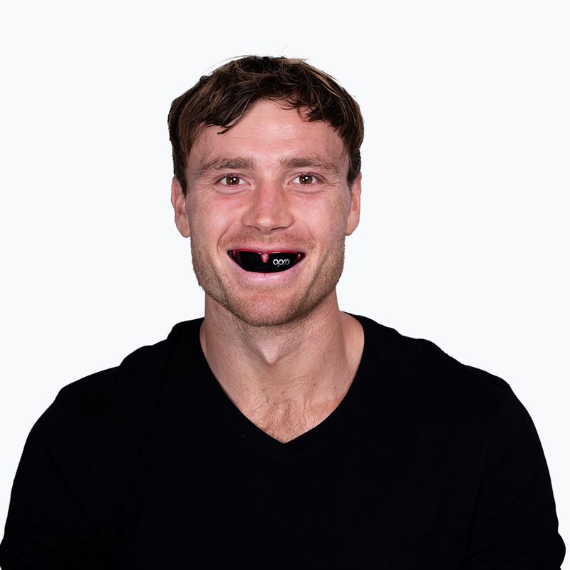 Protector maxilar Opro Silver GEN4 black/red 4