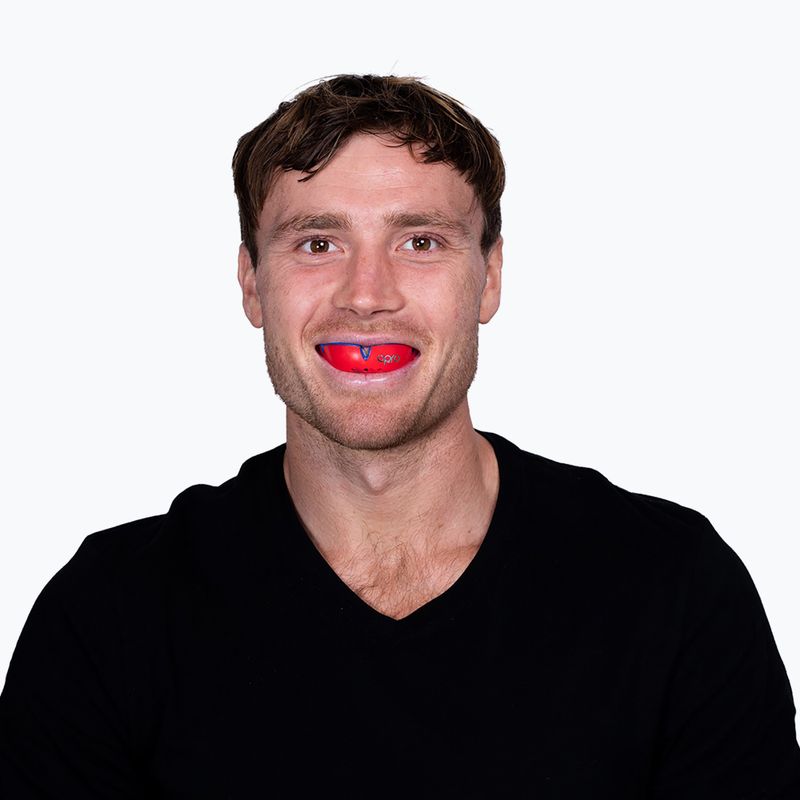 Protector maxilar Opro UFC Silver red 4