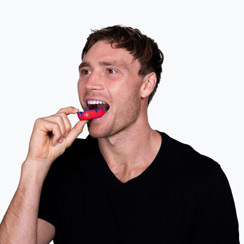 Protector maxilar Opro UFC Silver red 5