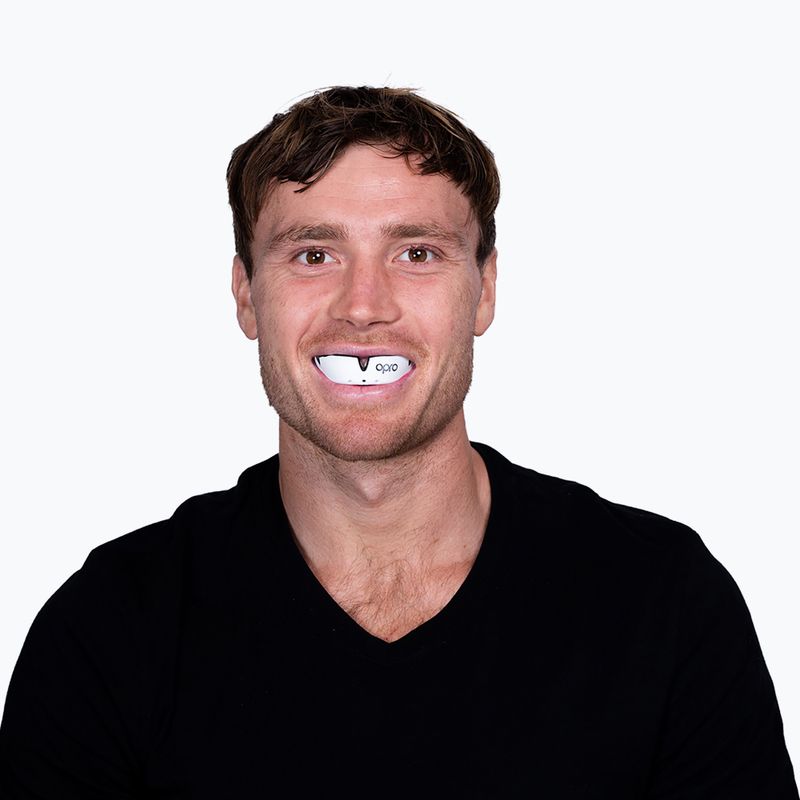 Protector maxilar Opro Silver black/white/white 4