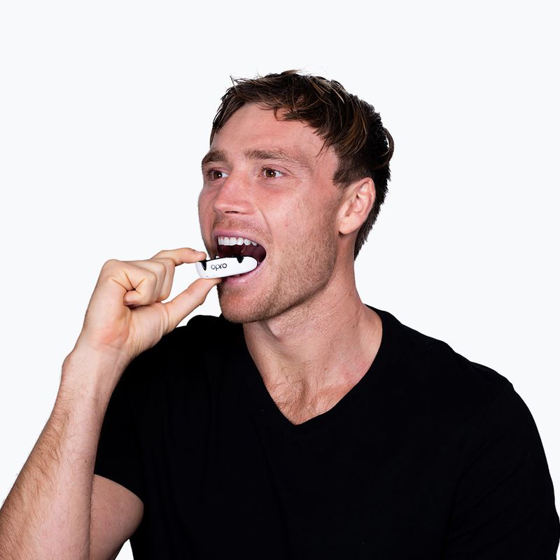 Protector maxilar Opro Silver black/white/white 5