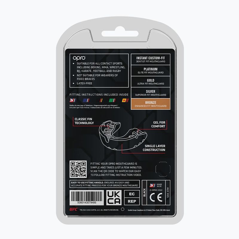 Opro UFC GEN2 de protecție a maxilarului negru 9486-BRONZE 3