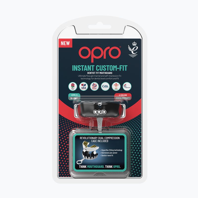 Protector de maxilar Opro Instant Custom Fit negru 2