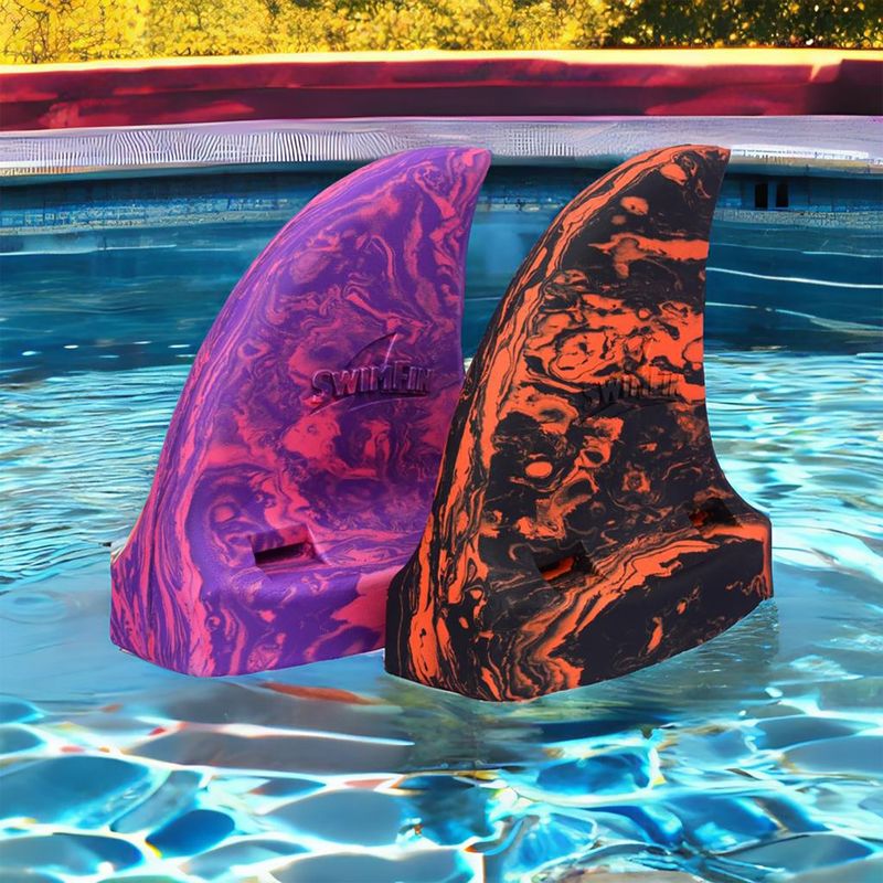 Aripioară de înot pentru copii SwimFin SWIMFINTIGSHA black/orange marble 3