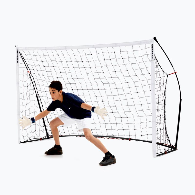 Poartă de fotbal QuickPlay Kickster Academy 240 x 150 cm albă QP2225 3