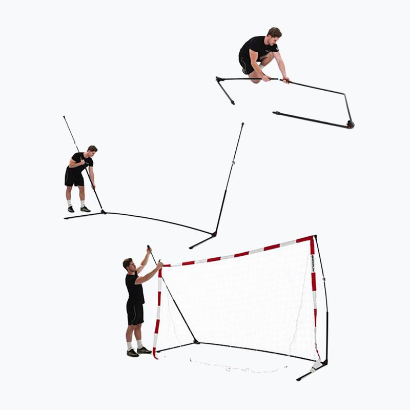 Poartă de handbal QuickPlay Handball 300 x 200 cm alb/roșu 3