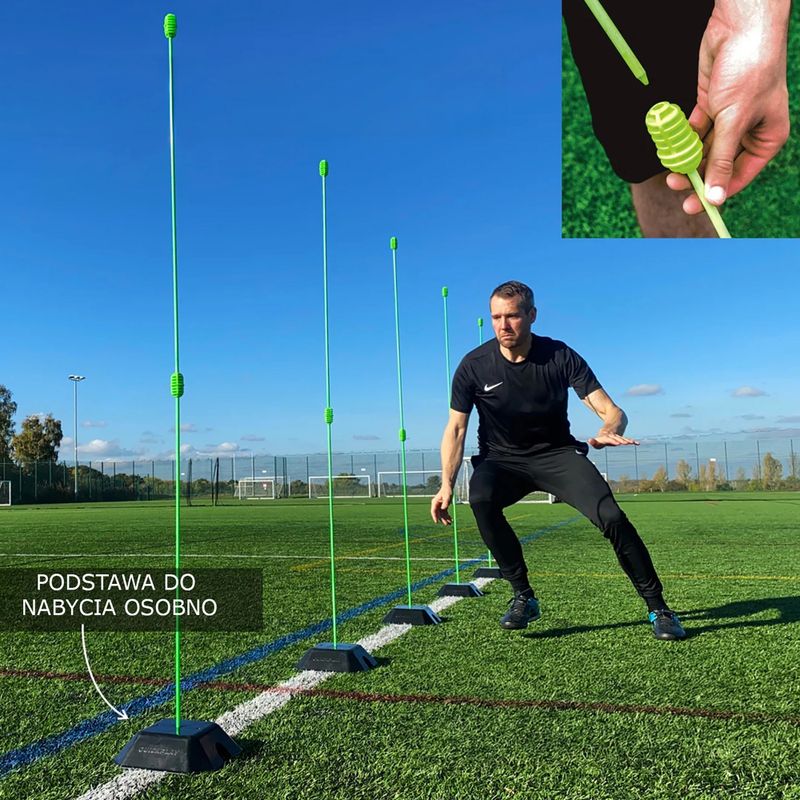 Bețe de antrenament QuickPlay Agility Poles 10 szt. green 6