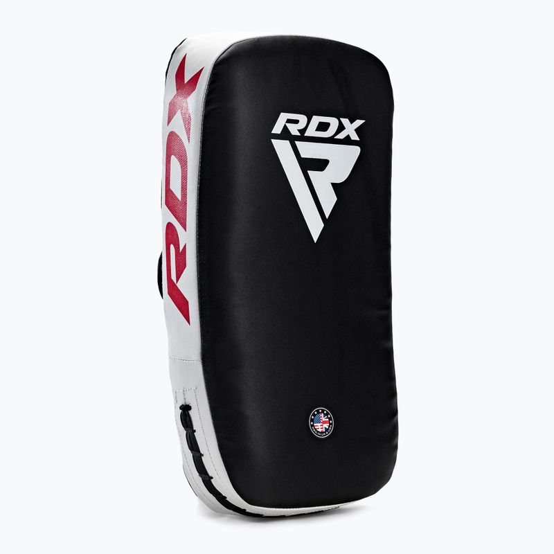 RDX CURVED THAI KICK PAD disc de antrenament alb-negru și alb APR-T1W